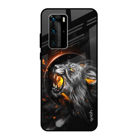 Aggressive Lion Glossy Case for Huawei P40 Pro