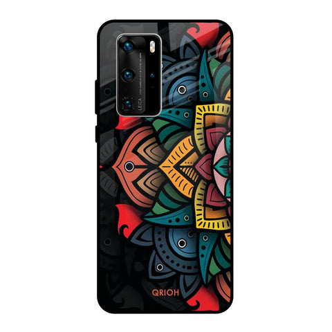 Retro Gorgeous Flower Glossy Case for Huawei P40 Pro
