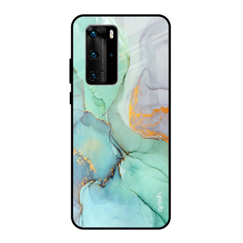 Green Marble Glossy case for Huawei P40 Pro