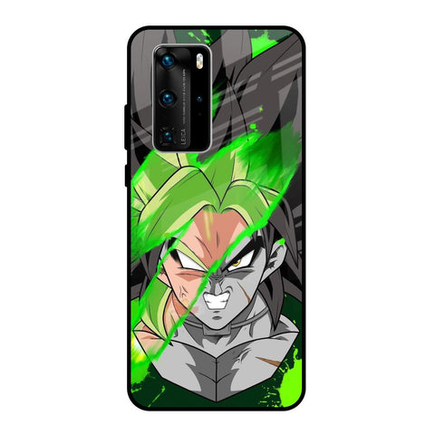Anime Green Splash Glossy Case for Huawei P40 Pro