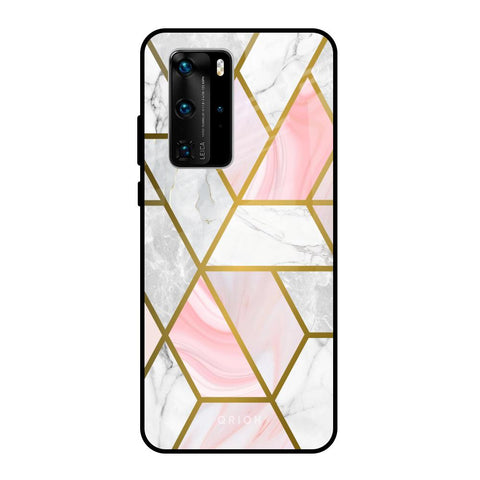 Geometrical Marble Glossy Case for Huawei P40 Pro