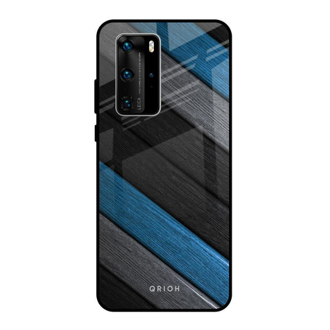 Multicolor Wooden Effect Glossy Case for Huawei P40 Pro