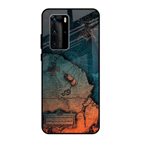 Geographical Map Glossy Case for Huawei P40 Pro