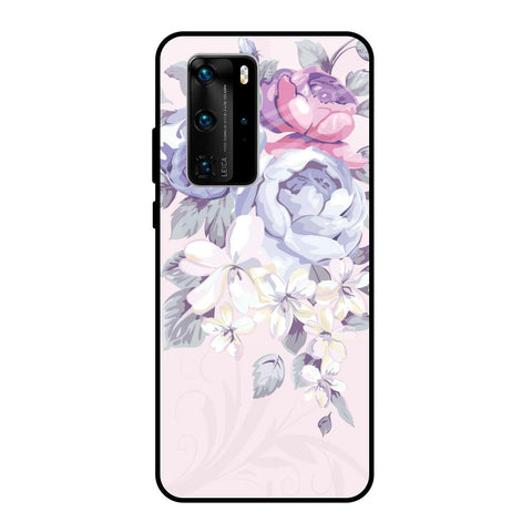 Elegant Floral Glossy case for Huawei P40 Pro