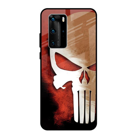 Red Skull Glossy Case for Huawei P40 Pro