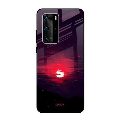 Morning Red Sky Glossy Case For Huawei P40 Pro