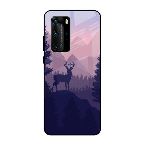 Deer In Night Glossy Case For Huawei P40 Pro