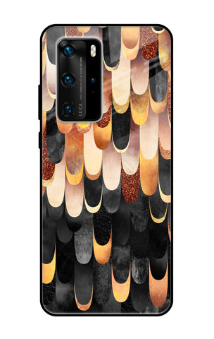 Bronze Abstract Glossy Case for Huawei P40 Pro