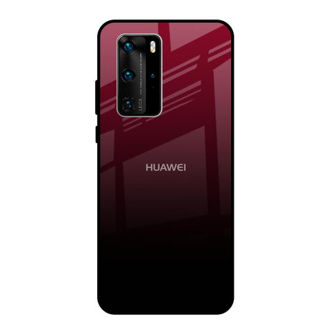 Wine Red Glossy Case For Huawei P40 Pro