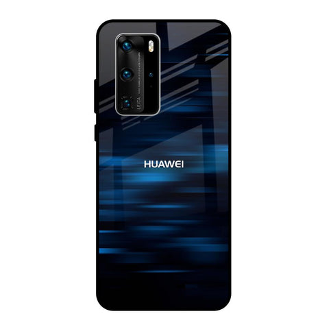 Blue Rough Abstract Glossy Case for Huawei P40 Pro