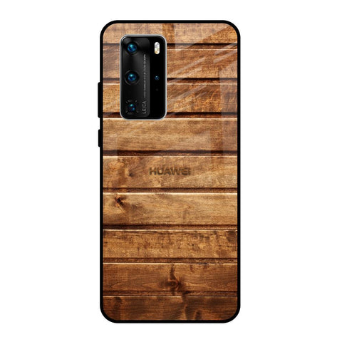 Wooden Planks Glossy Case for Huawei P40 Pro