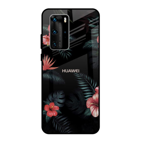 Tropical Art Flower Glossy Case for Huawei P40 Pro