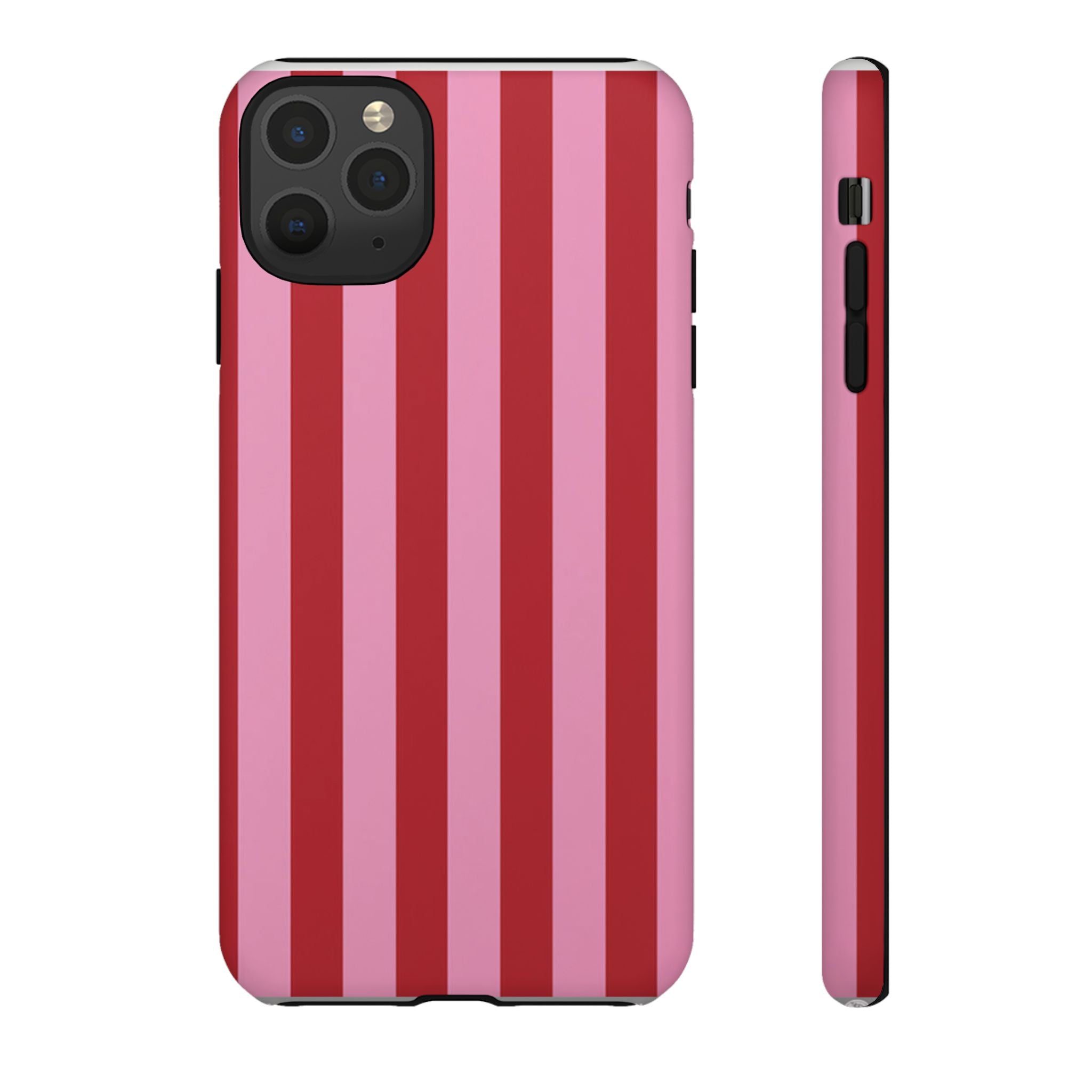 Pink Stripes Tough Case  Available For All iPhone Models