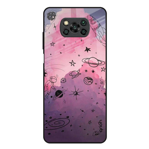 Space Doodles Glossy Case for Poco X3