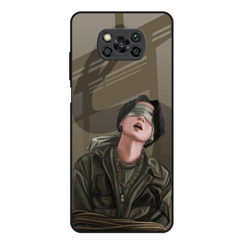 Blind Fold Glossy Case for Poco X3