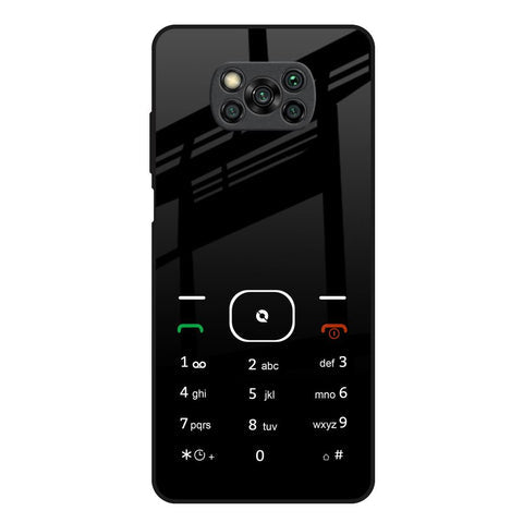 Classic Keypad Pattern Glossy Case for Poco X3