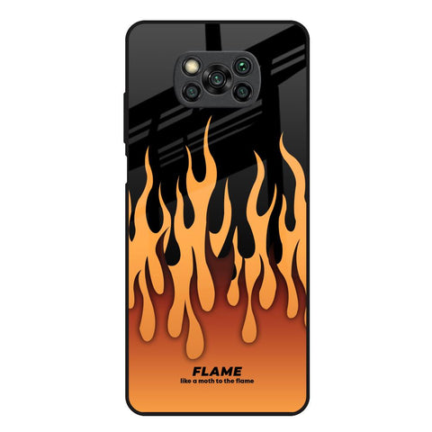 Fire Flame Glossy Case for Poco X3