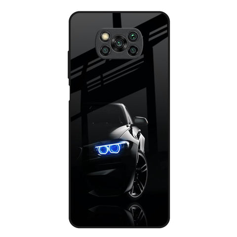 Car In Dark Glossy Case for Poco X3