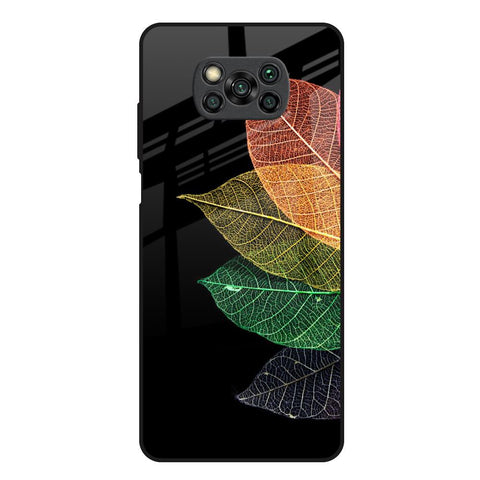 Colorful Leaves Glossy Case for Poco X3