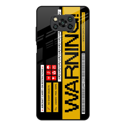Aircraft Warning Glossy Case for Poco X3