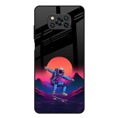 Retro Astronaut Glossy Case for Poco X3
