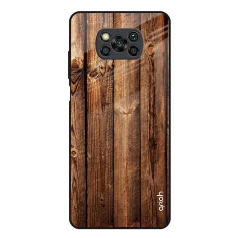 Timber Printed Glossy Case for Poco X3