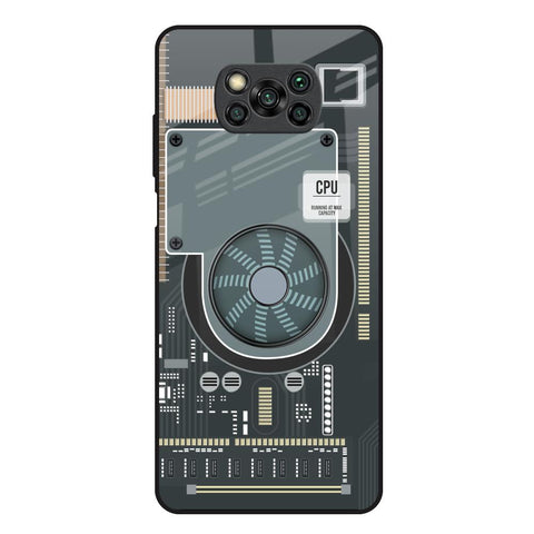 Motherboard Circuit Glossy Case for Poco X3