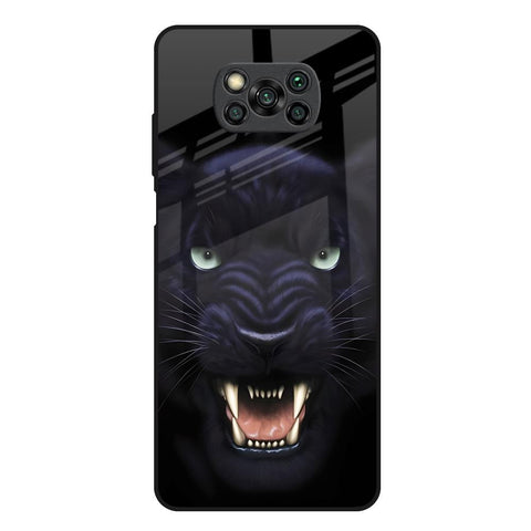 Angry Black Leopard Glossy Case for Poco X3