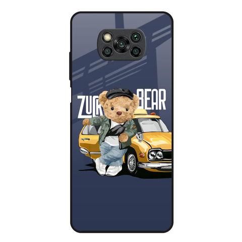 Adventurous Bear Glossy Case for Poco X3