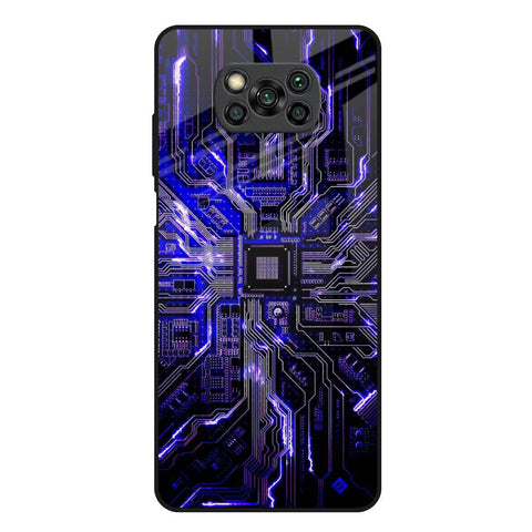 Techno Color Pattern Glossy Case For Poco X3