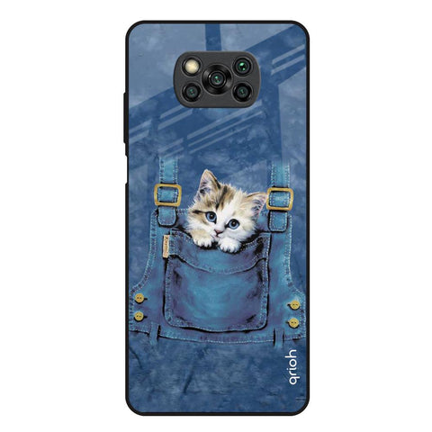 Kitty In Pocket Glossy Case For Poco X3