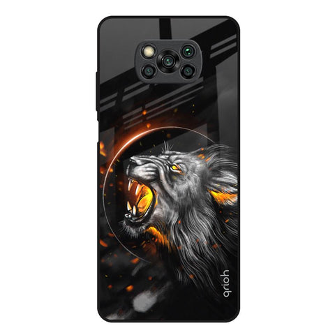 Aggressive Lion Glossy Case for Poco X3