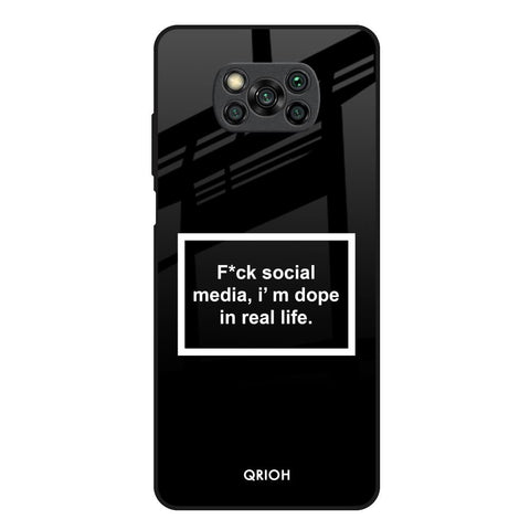 Dope In Life Glossy Case for Poco X3