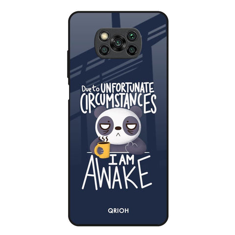 Struggling Panda Glossy Case for Poco X3