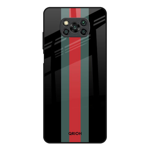 Vertical Stripes Glossy Case for Poco X3