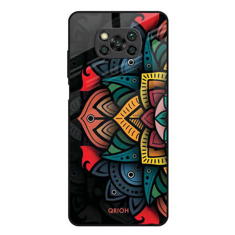 Retro Gorgeous Flower Glossy Case for Poco X3