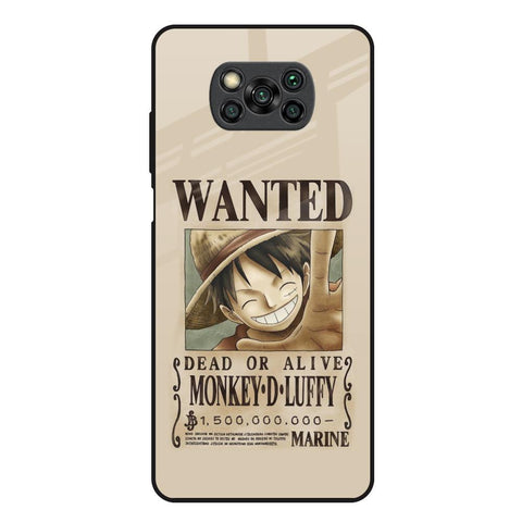 Luffy Wanted Glossy Case for Poco X3