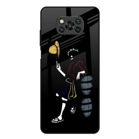 Luffy Line Art Glossy Case for Poco X3