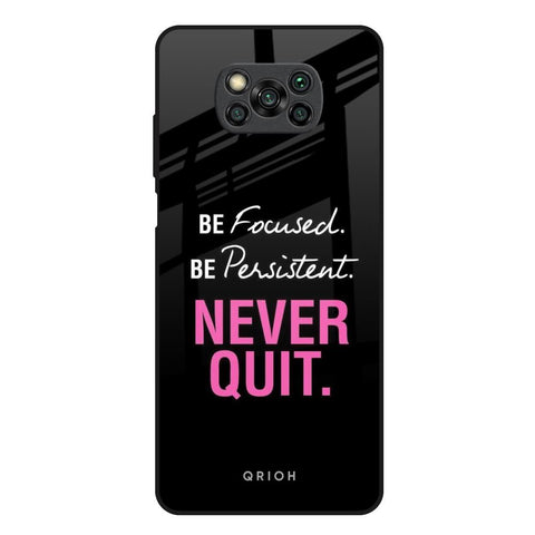 Be Focused Glossy Case for Poco X3