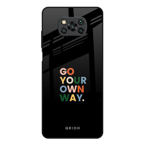 Go Your Own Way Glossy Case for Poco X3