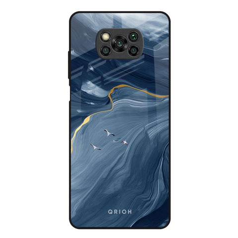 Deep Ocean Marble Glossy Case for Poco X3