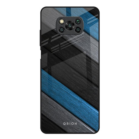 Multicolor Wooden Effect Glossy Case for Poco X3