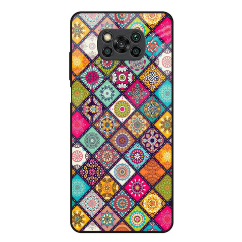 Multicolor Mandala Glossy Case for Poco X3