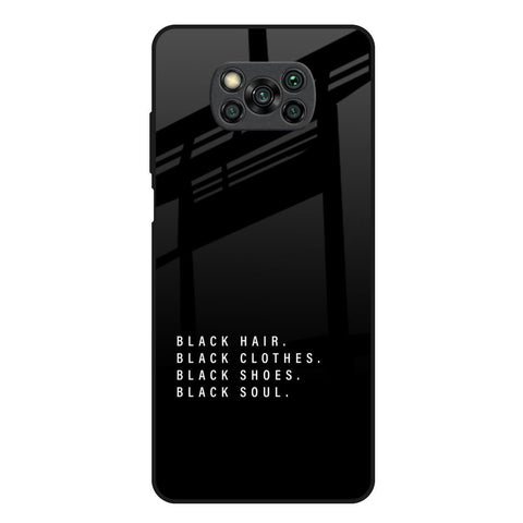 Black Soul Glossy Case for Poco X3