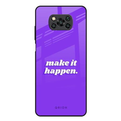 Make it Happen Glossy Case for Poco X3