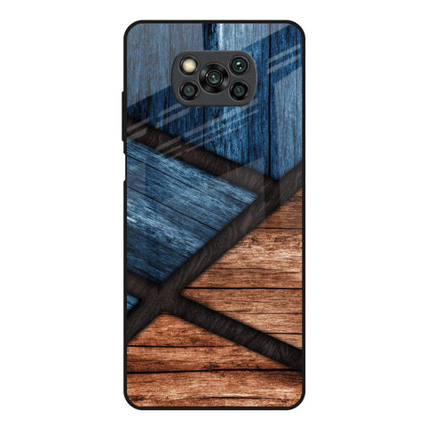 Wooden Tiles Glossy Case for Poco X3