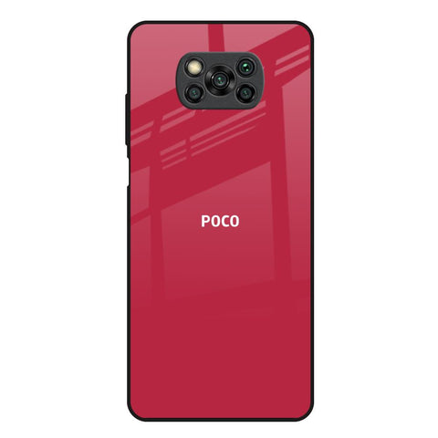 Solo Maroon Glossy case for Poco X3