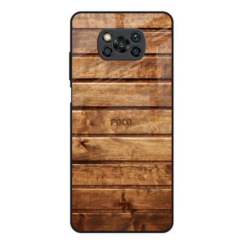Wooden Planks Glossy Case for Poco X3