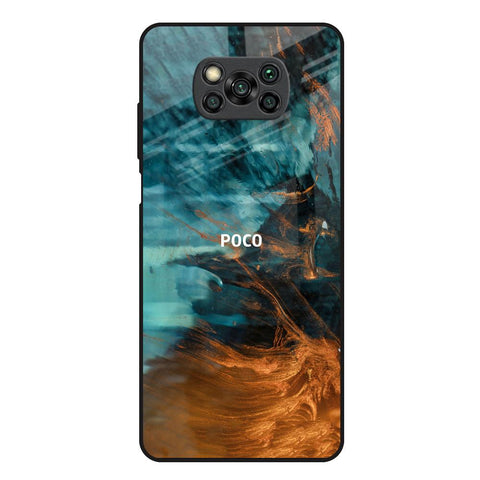 Golden Splash Glossy Case for Poco X3