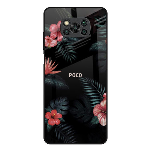Tropical Art Flower Glossy Case for Poco X3